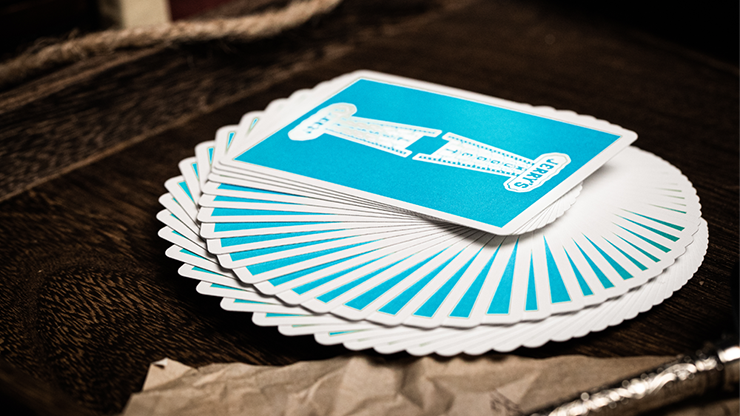 Jerry's Nugget (Icey Blue) Marked Monotone Playing Cards Jerry's Nugget (Icey Blue) Marked Monotone Playing Cards