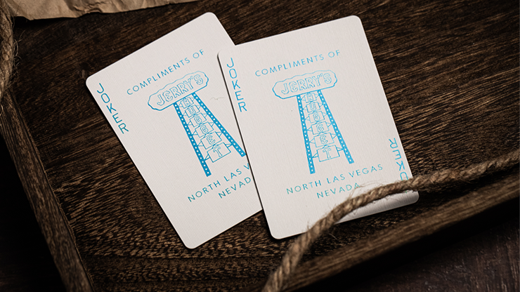 Jerry's Nugget (Icey Blue) Marked Monotone Playing Cards Jerry's Nugget (Icey Blue) Marked Monotone Playing Cards