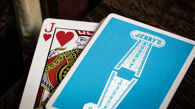 Jerry's Nugget (Icey Blue) Marked Monotone Playing Cards Jerry's Nugget (Icey Blue) Marked Monotone Playing Cards