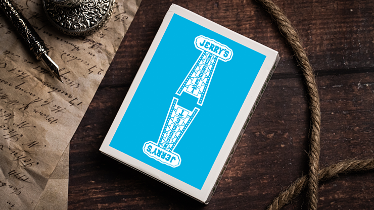 Jerry's Nugget (Icey Blue) Marked Monotone Playing Cards Jerry's Nugget (Icey Blue) Marked Monotone Playing Cards