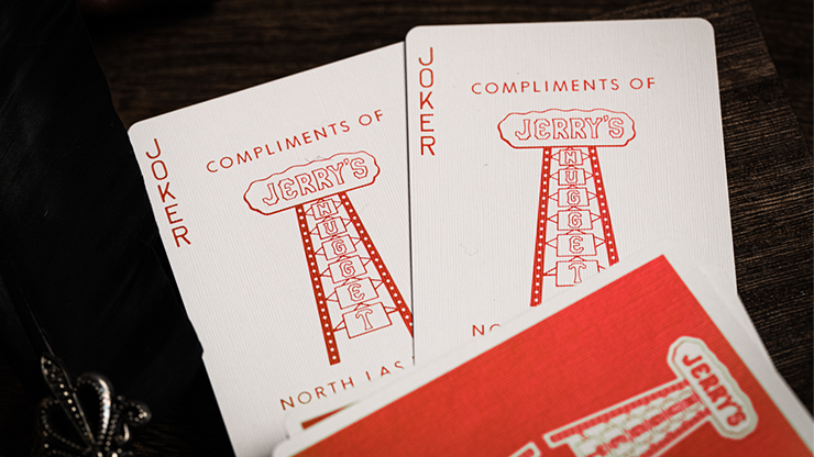 Jerry's Nugget (Atomic Red) Marked Monotone Playing Cards Jerry's Nugget (Atomic Red) Marked Monotone Playing Cards