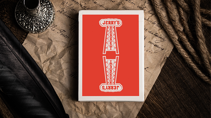 Jerry's Nugget (Atomic Red) Marked Monotone Playing Cards Jerry's Nugget (Atomic Red) Marked Monotone Playing Cards