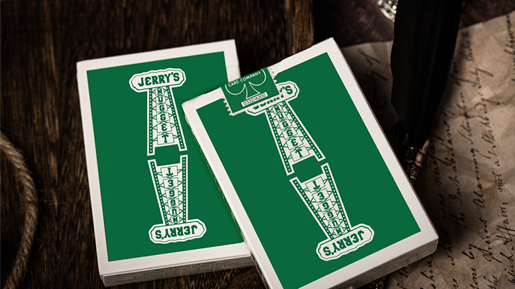 Jerry's Nugget (Felt Green) Marked Monotone Playing Cards Jerry's Nugget (Felt Green) Marked Monotone Playing Cards