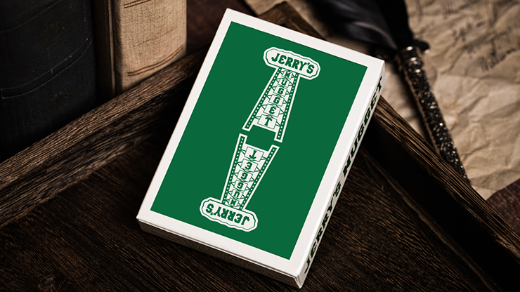 Jerry's Nugget (Felt Green) Marked Monotone Playing Cards Jerry's Nugget (Felt Green) Marked Monotone Playing Cards