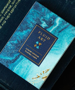 Fluid Art Blue (Luxury Edition) Playing Cards