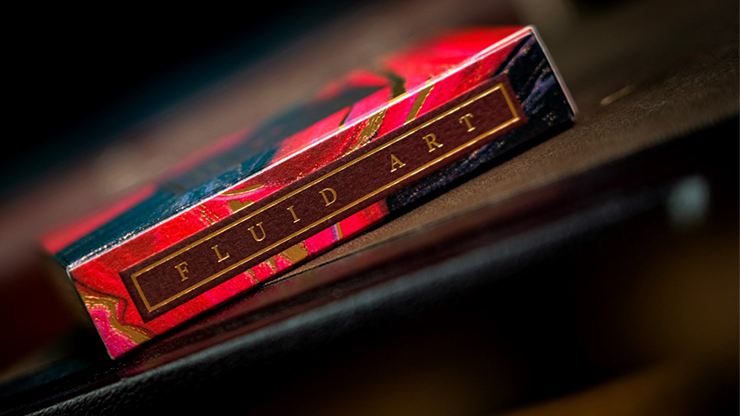 Fluid Art Red (Luxury Edition) Playing Cards Fluid Art Red (Luxury Edition) Playing Cards