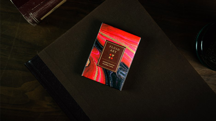 Fluid Art Red (Luxury Edition) Playing Cards Fluid Art Red (Luxury Edition) Playing Cards