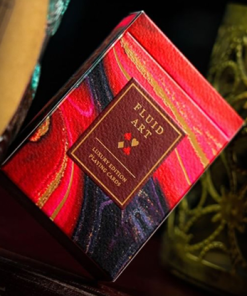 Fluid Art Red (Luxury Edition) Playing Cards