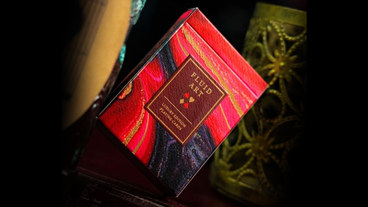 Fluid Art Red (Luxury Edition) Playing Cards Fluid Art Red (Luxury Edition) Playing Cards