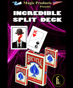 Incredible Split Deck Plus (Gimmicks and Online Instructions) by Magic Music Entertainment