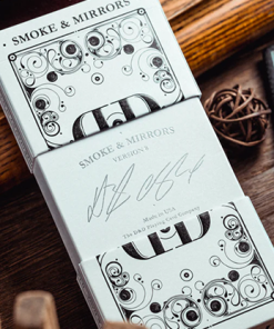 Smoke & Mirror (Smoke-White) Deluxe Limited Edition Playing Cards by Dan & Dave