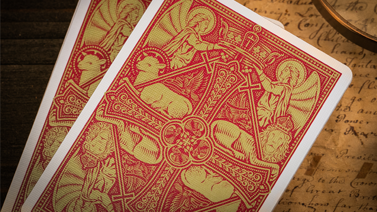 The Cross (Maroon Martyrs) Playing Cards by Peter Voth x Riffle Shuffle The Cross (Maroon Martyrs) Playing Cards by Peter Voth x Riffle Shuffle