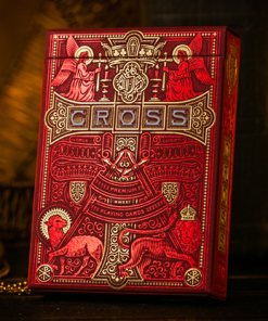 The Cross (Maroon Martyrs) Playing Cards by Peter Voth x Riffle Shuffle