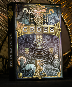 The Cross (Golden Grace Foiled Edition) Playing Cards by Peter Voth x Riffle Shuffle