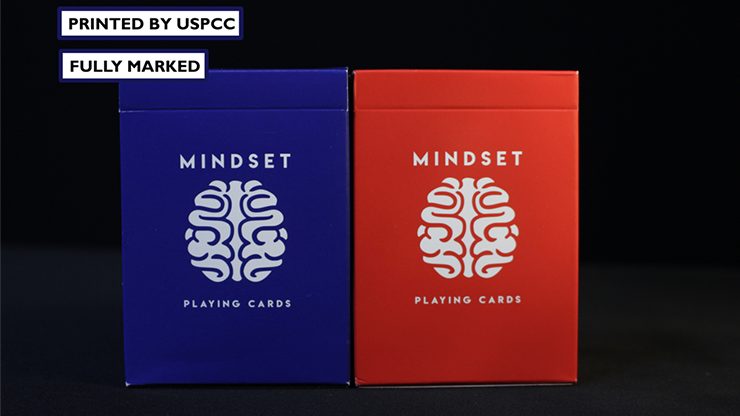 Mindset Duo 1 Red and 1 Blue Set Playing Cards (Marked) by Anthony Stan Mindset Duo 1 Red and 1 Blue Set Playing Cards (Marked) by Anthony Stan