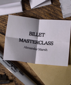 Billet Masterclass (Online Instructions plus Materials) by Alexander Marsh and The 1914 - Trick