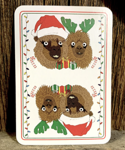 Alpaca Christmas Kids Playing Cards