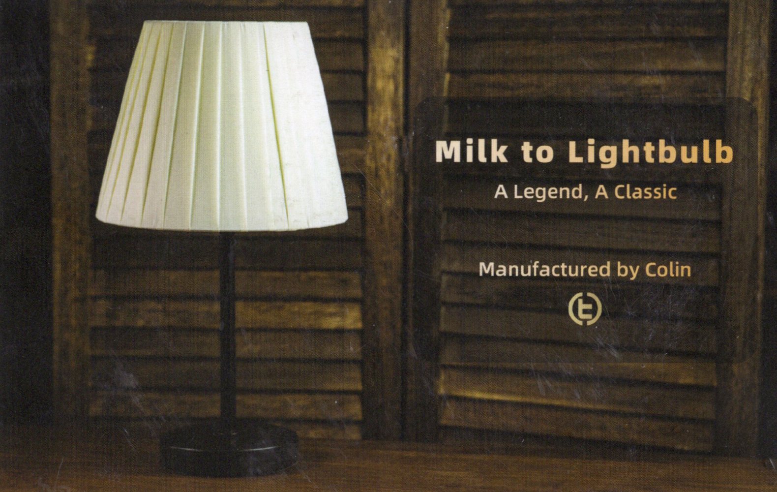 MILK IN LIGHTBULB by TCC MILK IN LIGHTBULB by TCC