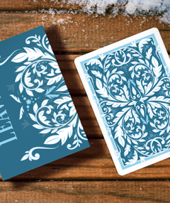 Leaves Winter (Blue) Playing Cards by Dutch Card House Company