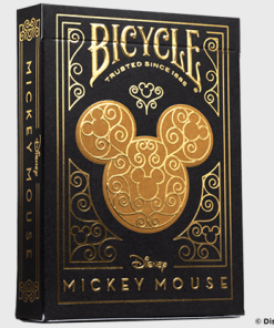 Bicycle Disney Mickey Mouse (Black and Gold) by US Playing Card Co.