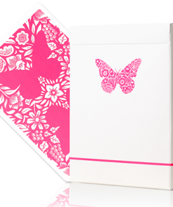 Butterfly Worker Marked Playing Cards (Pink) by Ondrej Psenicka