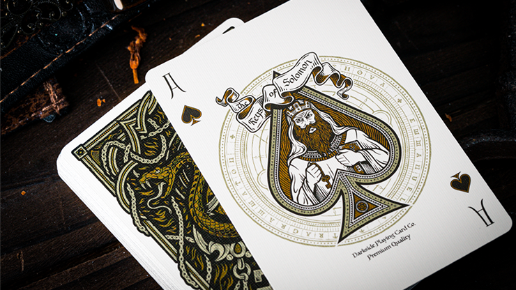 The Keys of Solomon: Golden Grimoire Playing Cards by Riffle Shuffle The Keys of Solomon: Golden Grimoire Playing Cards by Riffle Shuffle