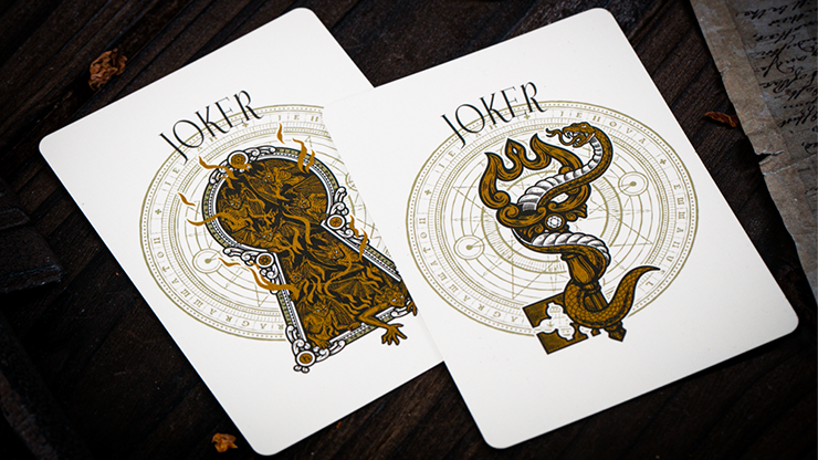 The Keys of Solomon: Golden Grimoire Playing Cards by Riffle Shuffle The Keys of Solomon: Golden Grimoire Playing Cards by Riffle Shuffle