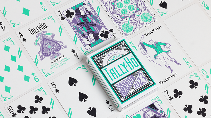 Tally Ho Fan Back Arrow Playing Cards by US Playing Card Co. Tally Ho Fan Back Arrow Playing Cards by US Playing Card Co.