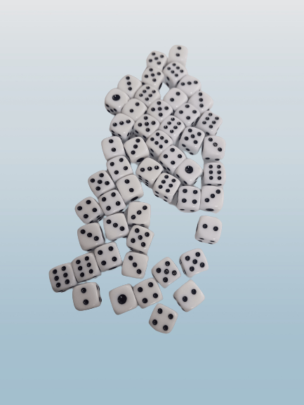 Small Dice white (50pcs) Small Dice white (50pcs)