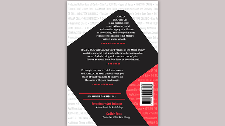 Marlo The Final Cut - Third Volume Of The Marlo Card Series - Book Marlo The Final Cut - Third Volume Of The Marlo Card Series - Book