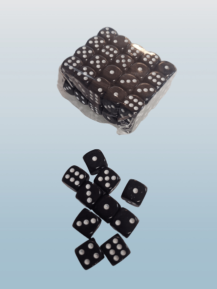 Small Dice black (50pcs) Small Dice black (50pcs)