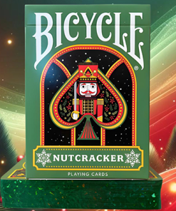 Bicycle Nutcracker (Green Gilded) Playing Cards