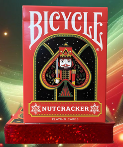 Bicycle Nutcracker (Red Gilded) Playing Cards