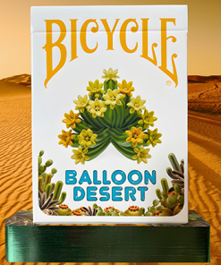 Gilded Bicycle Balloon Desert Playing Cards