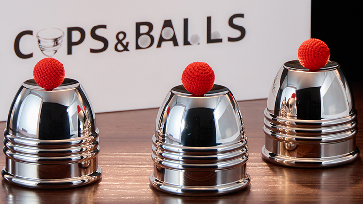 Cups and Balls Set (Stainless-Steel With Black Matt Inner) by Bluether Magic and Raphael Cups and Balls Set (Stainless-Steel With Black Matt Inner) by Bluether Magic and Raphael