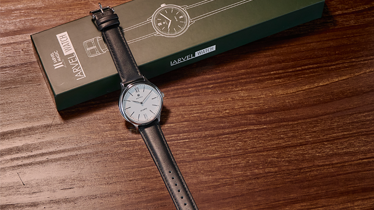 IARVEL WATCH (Silver Watchcase White Dial) by Iarvel Magic and Bluether Magic IARVEL WATCH (Silver Watchcase White Dial) by Iarvel Magic and Bluether Magic