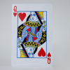Bicycle Jumbo Queen of Hearts 2 of Club Bicycle Jumbo Queen of Hearts 2 of Club