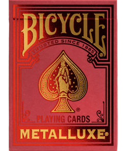 Bicycle Metalluxe Red Playing Cards by US Playing Card Co.