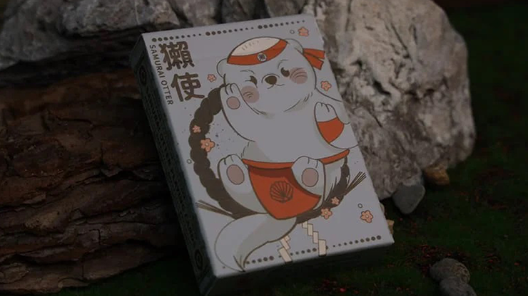 Samurai Otter Playing Cards - Hono Edition (Standard red) Playing Cards Samurai Otter Playing Cards - Hono Edition (Standard red) Playing Cards