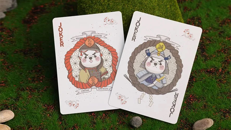 Samurai Otter Playing Cards - Hono Edition (Standard red) Playing Cards Samurai Otter Playing Cards - Hono Edition (Standard red) Playing Cards
