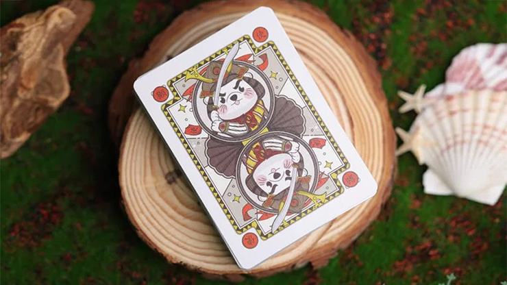 Samurai Otter Playing Cards - Hono Edition (Standard red) Playing Cards Samurai Otter Playing Cards - Hono Edition (Standard red) Playing Cards