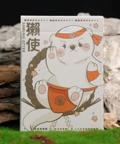 Samurai Otter Playing Cards - Hono Edition (Standard red) Playing Cards