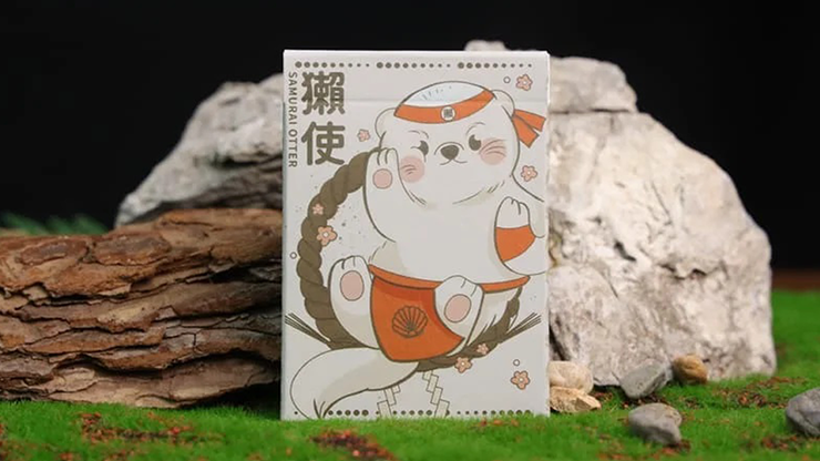 Samurai Otter Playing Cards - Hono Edition (Standard red) Playing Cards Samurai Otter Playing Cards - Hono Edition (Standard red) Playing Cards