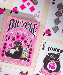 Bicycle Cat (Pink) Playing Cards by US Playing Card Co. Bicycle Cat (Pink) Playing Cards by US Playing Card Co.