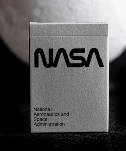 Silver Foil NASA Worm Playing Cards