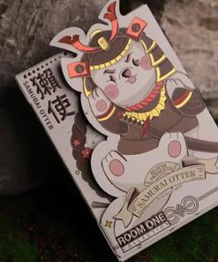 Samurai Otter Playing Cards - Bushido Edition (Scarlet) Playing Cards