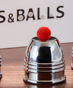 Cups and Balls Set MINI (Stainless-Steel) by Bluether Magic and Raphael