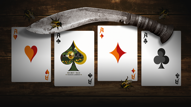 Secret Tale Ragnar MINI White Bee Playing Cards Secret Tale Ragnar MINI White Bee Playing Cards