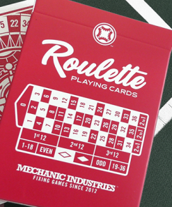 Roulette (Red) Playing Cards by Mechanic Industries