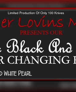 Color Changing Knife (Classic Black and White) by Rodger Lovins